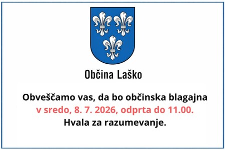 OBVESTILO BLAGAJNA JULIJ