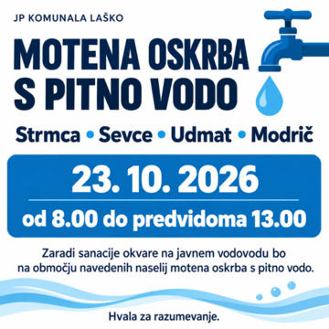 MOTENA OSKRBA Z VODO