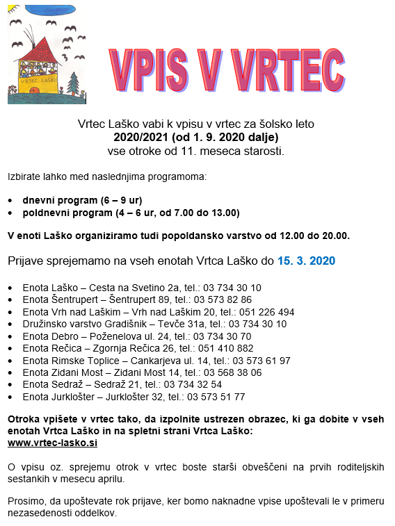 VPIS VRTEC 2020