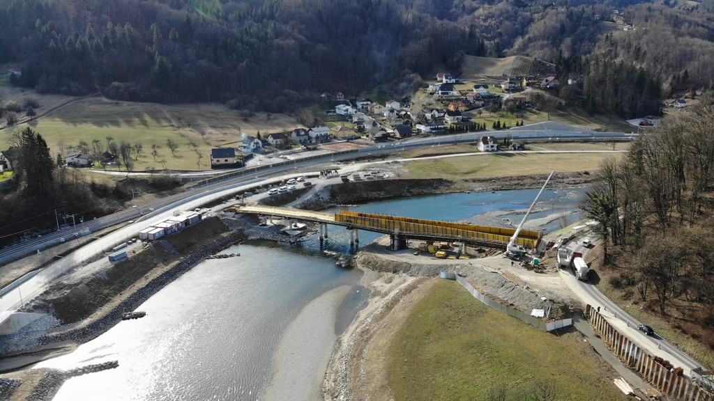 gradnja novega mostu cez savinjo